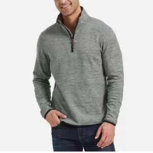 NWOT Avalanche Mens XL Green Quarter-Zip Pullover Fleece Polyester